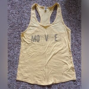 XL razorback yellow tank top